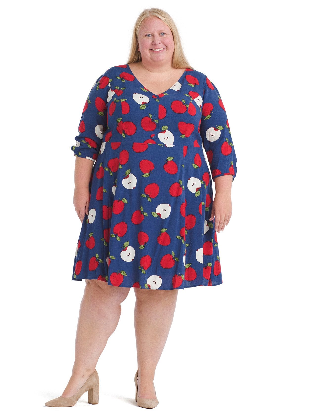 Apple Print Button Dress | ModCloth ...